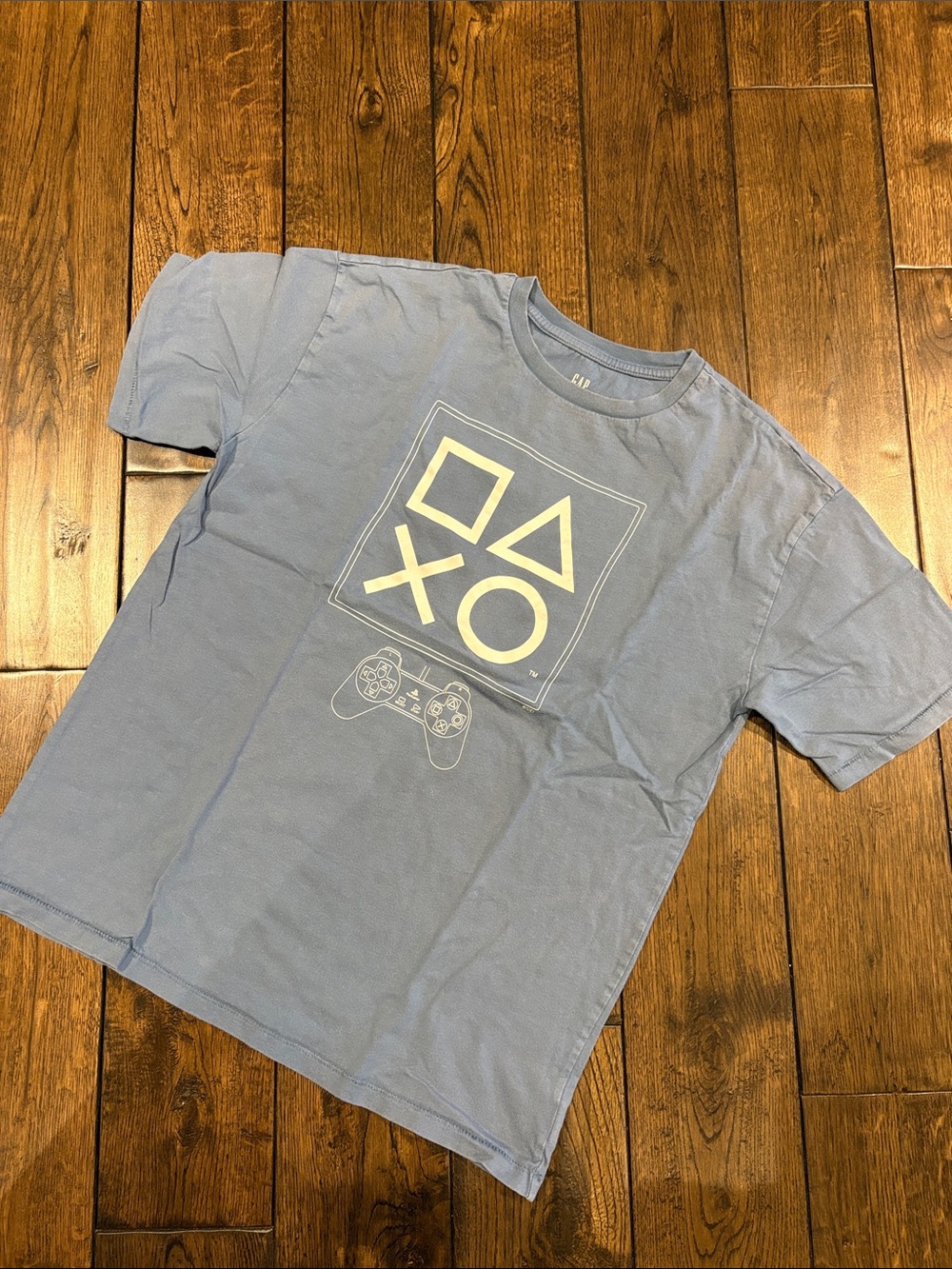 GAP Teen Blue Graphic Crew Tee